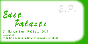 edit palasti business card